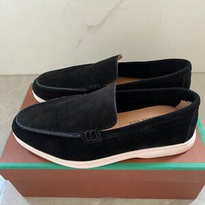 Loro Piana Summer black men's loafers
